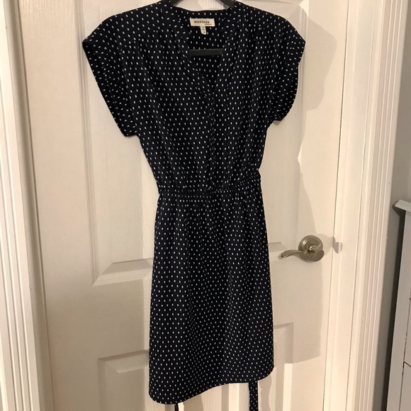 SMALL BLUE & WHITE MONTEAU MINI DRESS - Picture 3 of 10